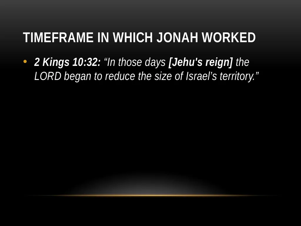 Part 1 “Lessons from Jonah” Lessons From Jonah We - slide 3 of 23