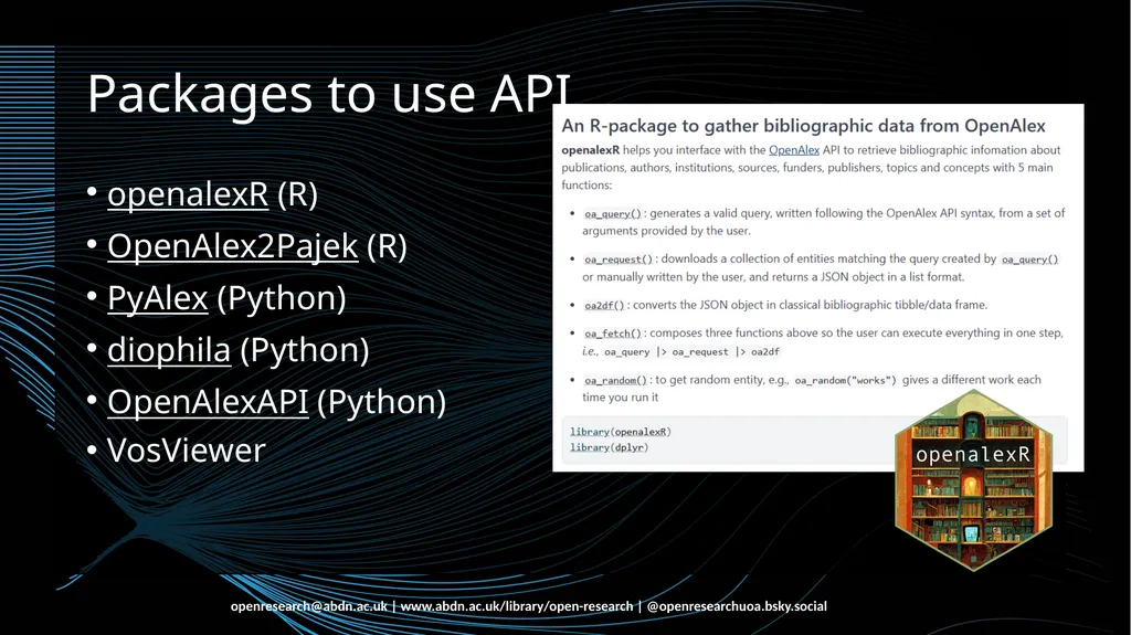 Introduction to OpenAlex Francesca Soldati Open - slide 15 of 20