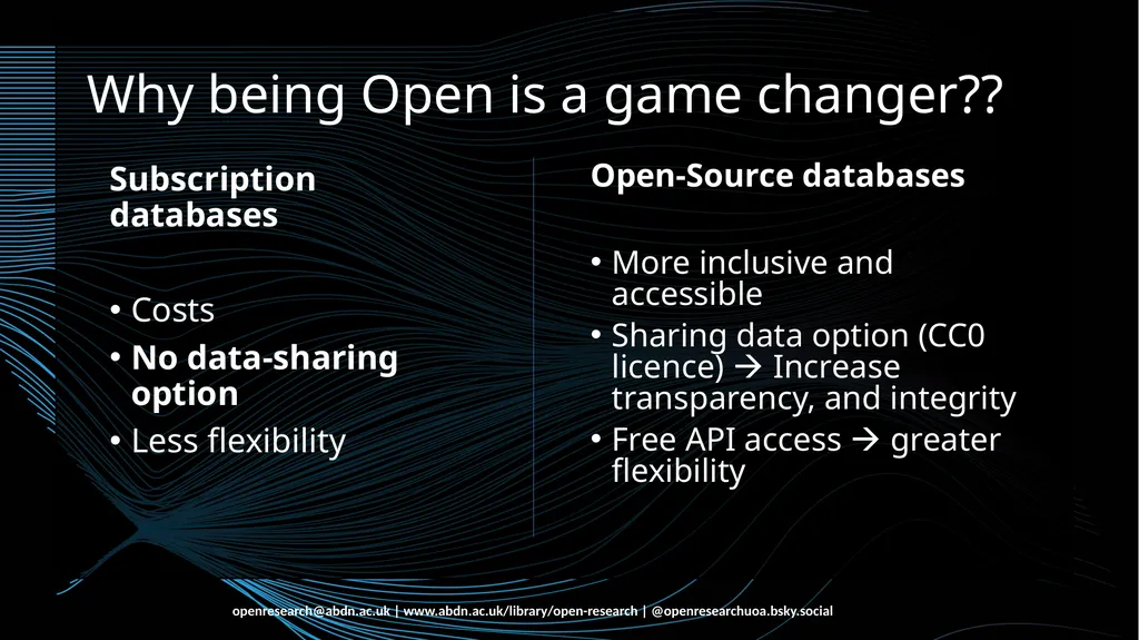 Introduction to OpenAlex Francesca Soldati Open - slide 5 of 20