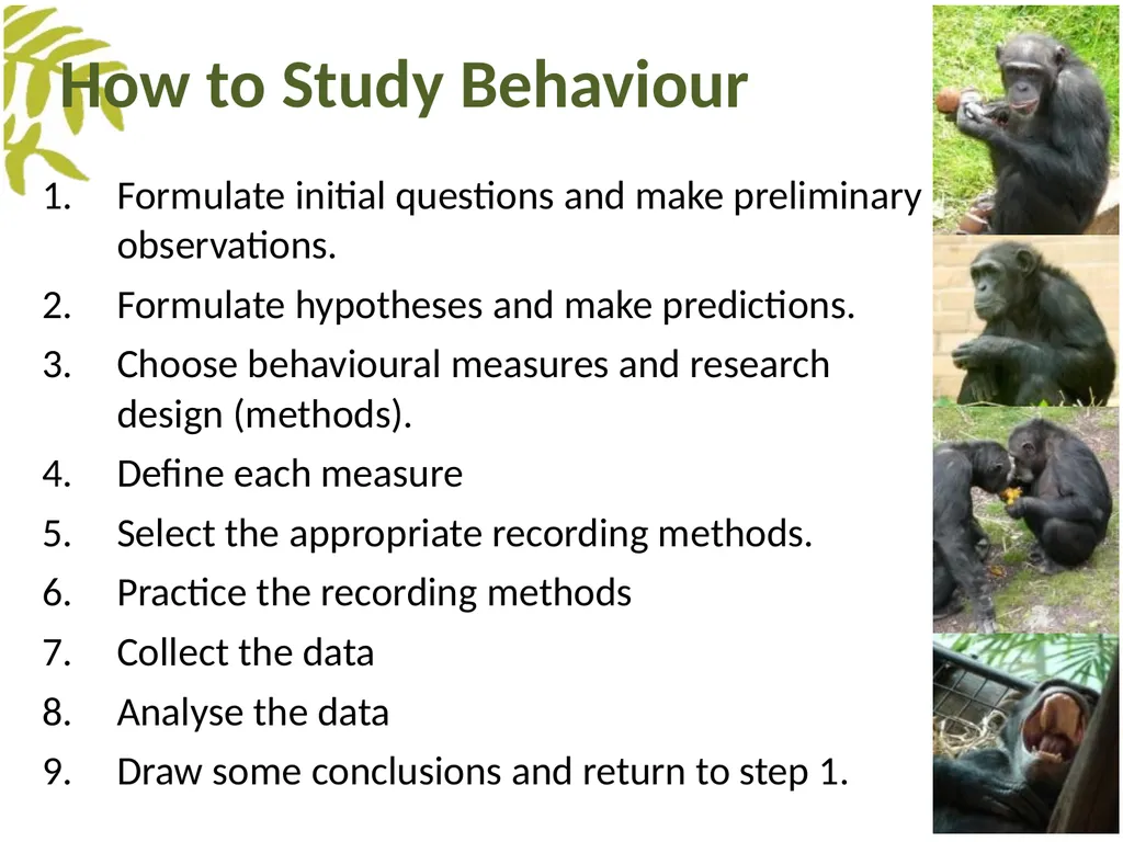 Measuring Behaviour Learning Outcomes Background - slide 8 of 43