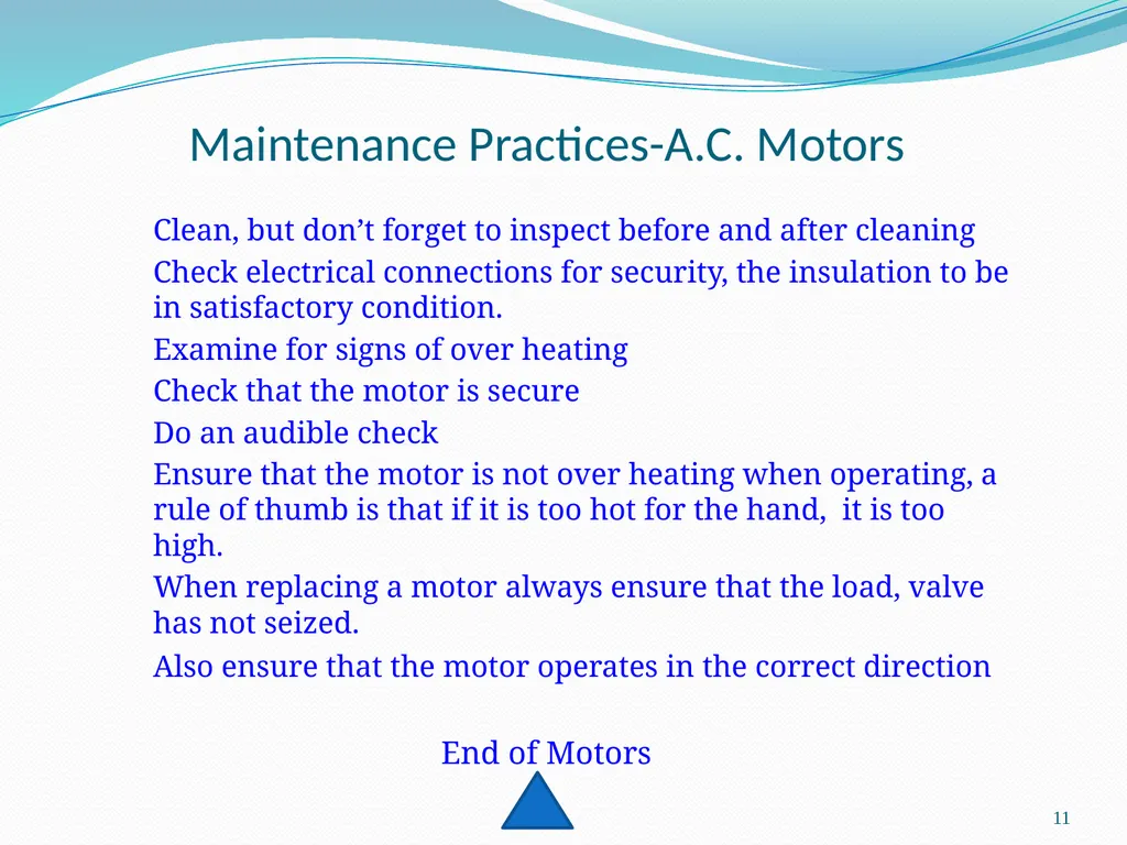 1 Motor ELECTRICAL ENERGY Mechanical Energy 2 - slide 11 of 11