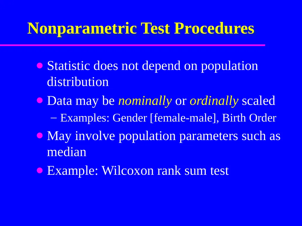 Parametric and Non-Parametric Test Dr. Srinibash - slide 4 of 7