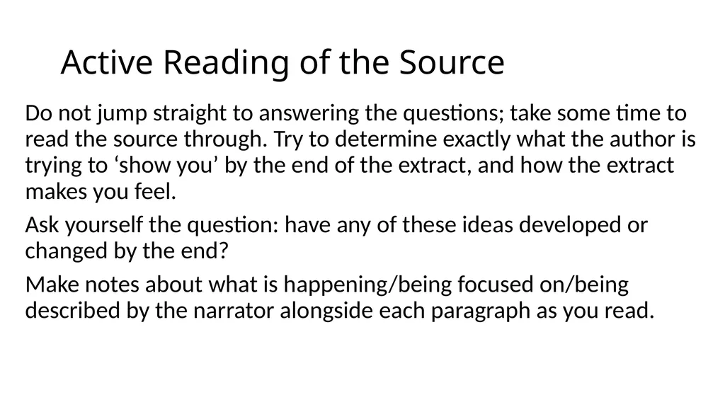 Jaws AQA English Language Paper One Practice - slide 3 of 24