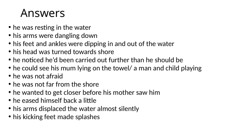 Jaws AQA English Language Paper One Practice - slide 8 of 24