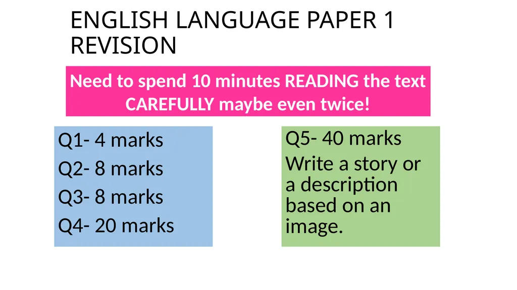Jaws AQA English Language Paper One Practice - slide 4 of 24