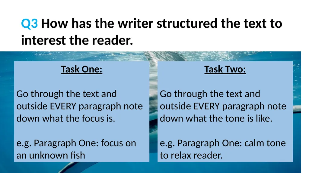 Jaws AQA English Language Paper One Practice - slide 10 of 24