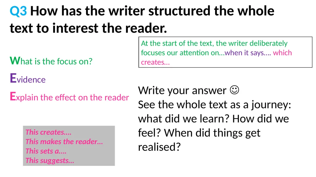 Jaws AQA English Language Paper One Practice - slide 14 of 24