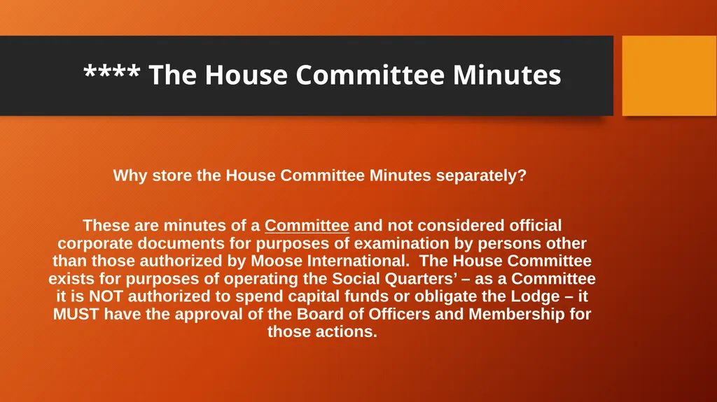 Minutes Everything you never wanted to know. What - slide 23 of 32