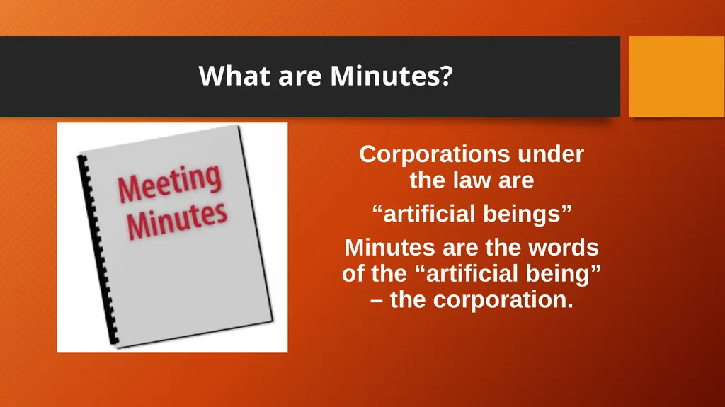 Minutes Everything you never wanted to know. What - slide 2 of 32