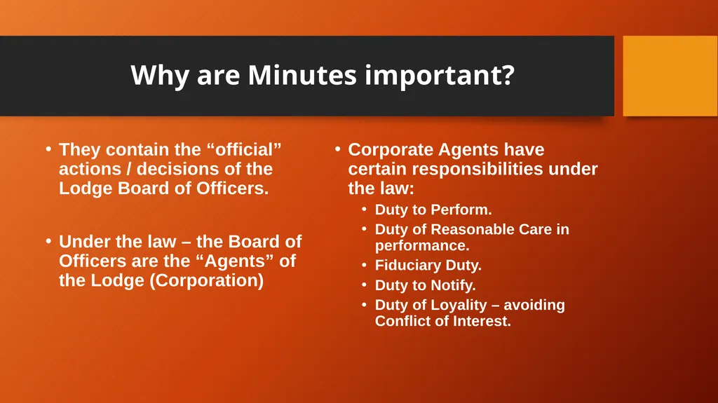 Minutes Everything you never wanted to know. What - slide 4 of 32
