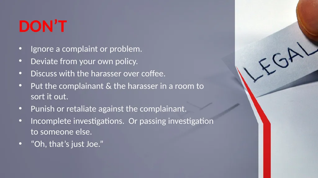 Respectful Environment Respect, Diversity & - slide 11 of 14