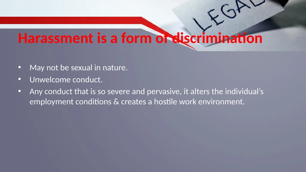 Respectful Environment Respect, Diversity & - slide 6 of 14