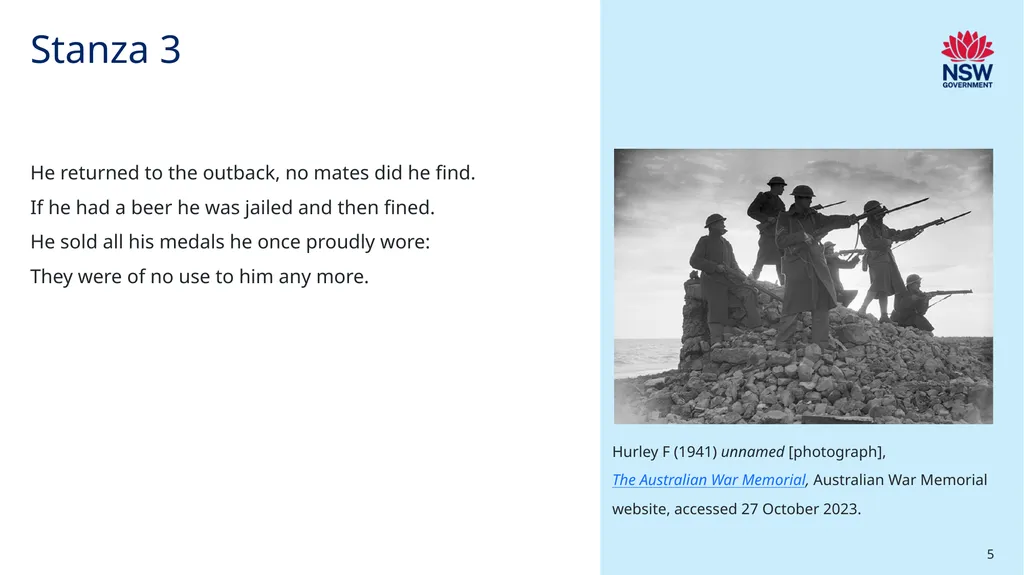 Poetic purpose ‘Resource 2 – ‘The Black Rat’ - slide 5 of 11