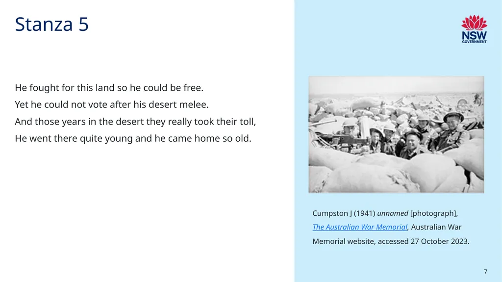 Poetic purpose ‘Resource 2 – ‘The Black Rat’ - slide 7 of 11
