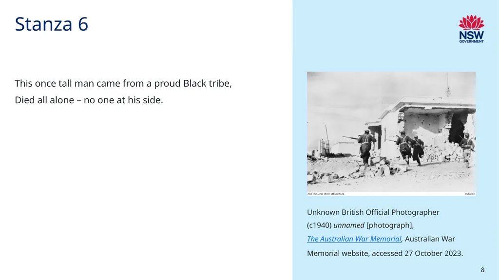 Poetic purpose ‘Resource 2 – ‘The Black Rat’ - slide 8 of 11