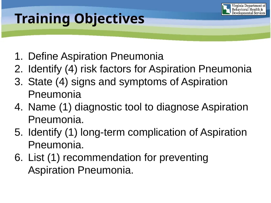 Aspiration Pneumonia Risk Awareness Training (RAT) - slide 3 of 26