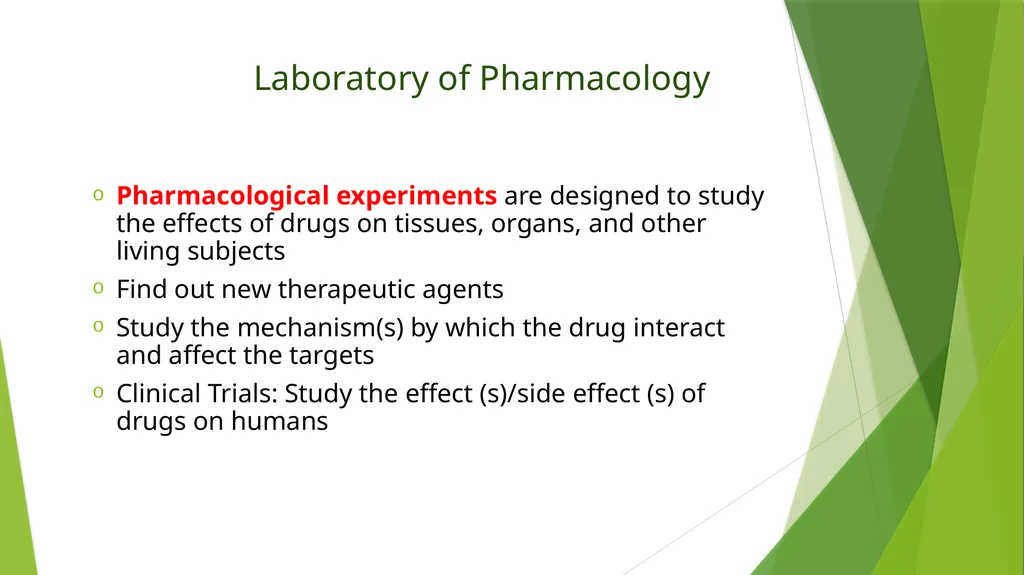Department of Pharmacology and Toxicology - slide 2 of 21