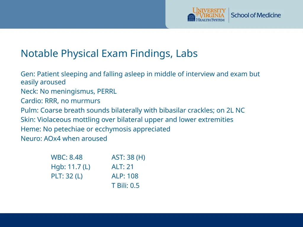 Radiology Case Presentation Sami Natour, MS4 UVA - slide 3 of 9