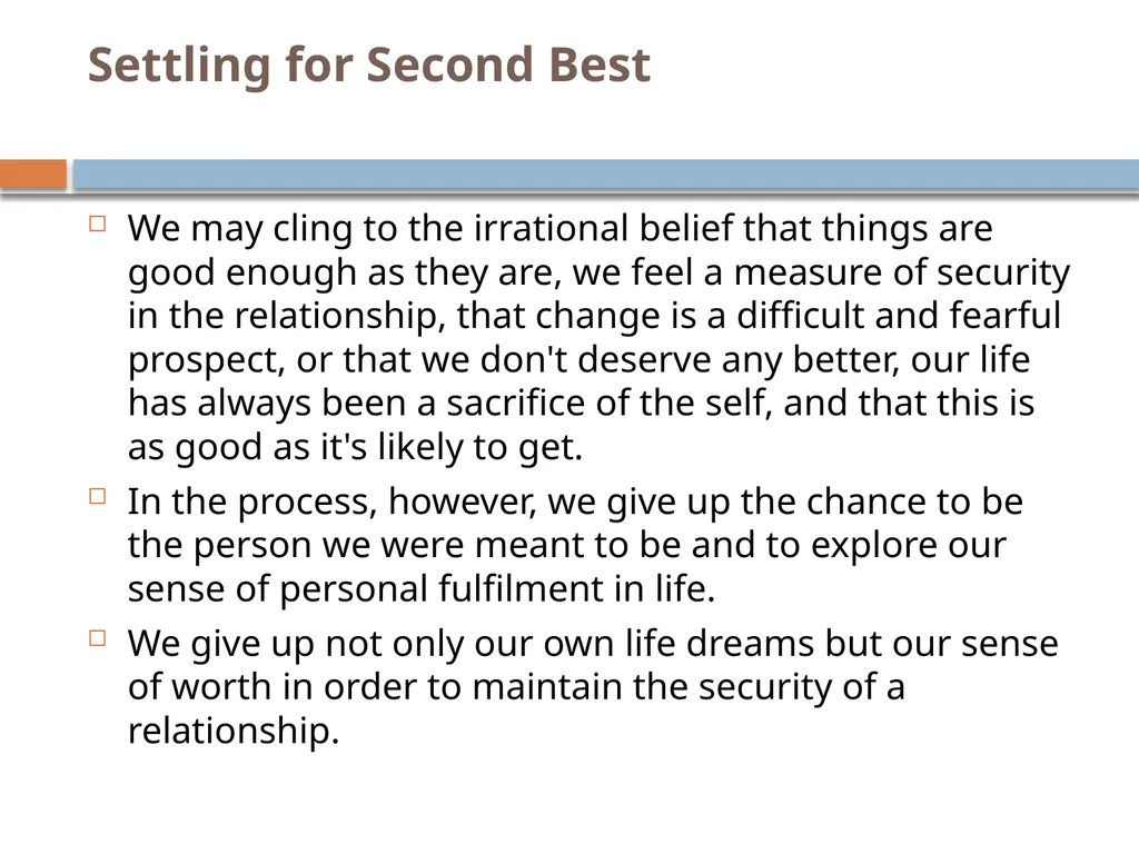 Building Relationships that are Happy, Healthy and - slide 29 of 45