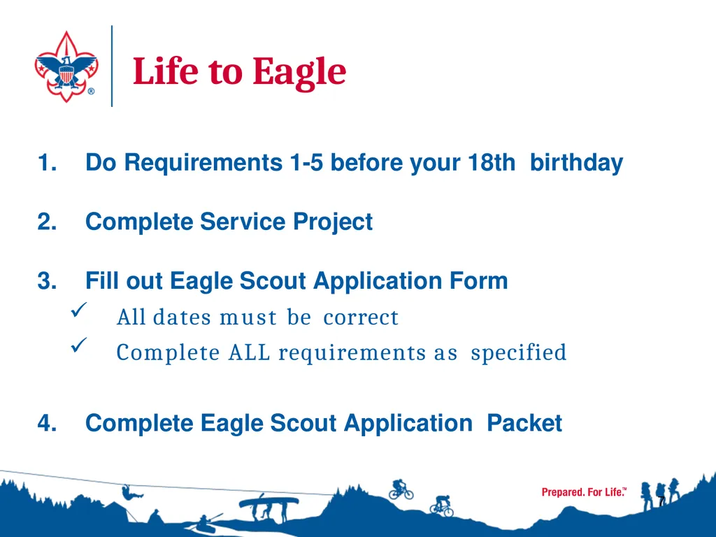 1 Life to Eagle Seminar Seaway Trails District - slide 7 of 38