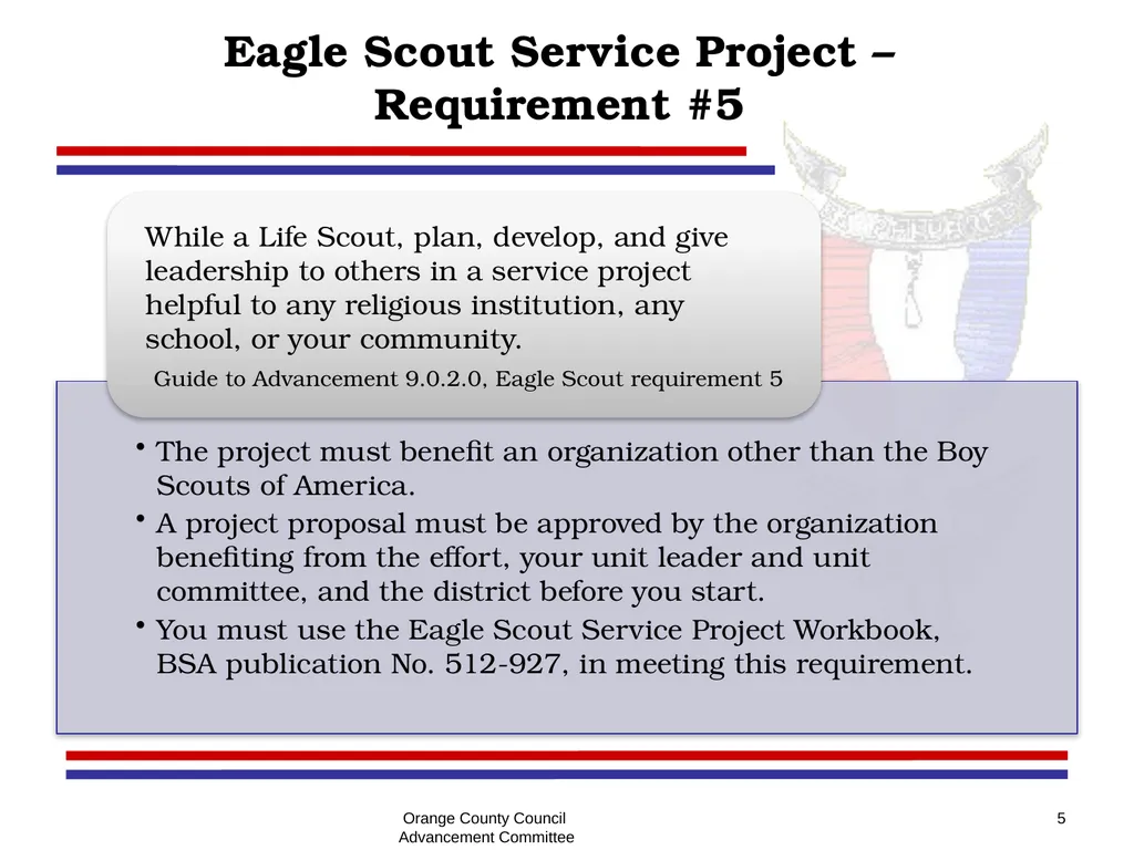 Eagle - Summit - Quartermaster Project Seminar - slide 5 of 26
