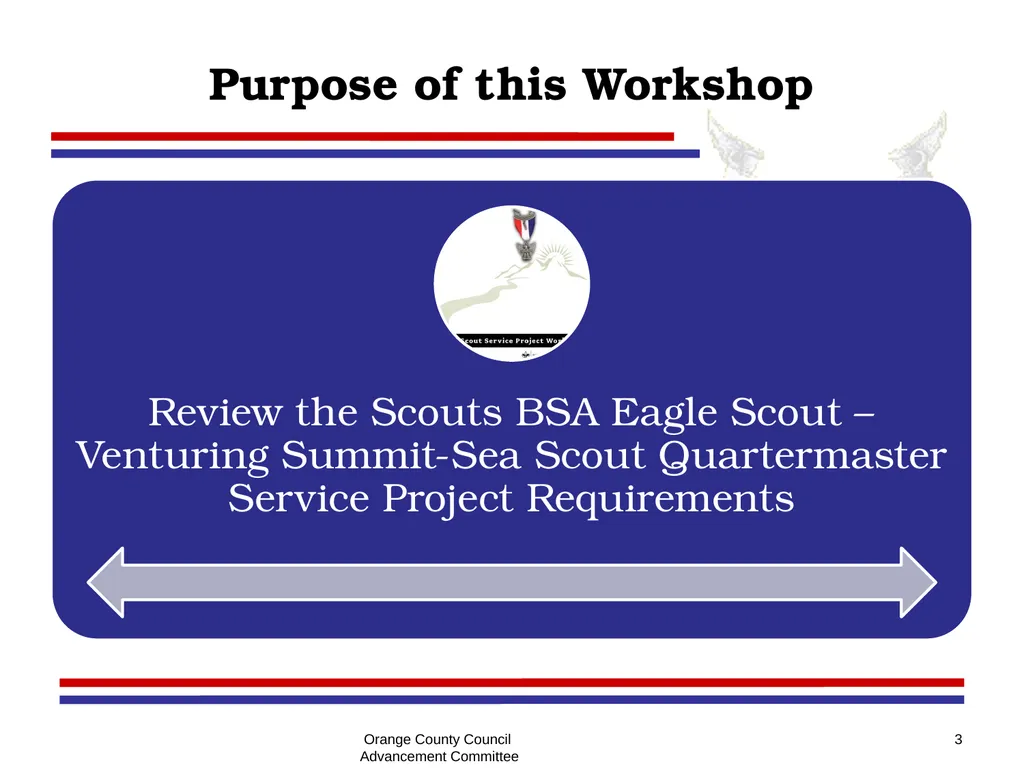 Eagle - Summit - Quartermaster Project Seminar - slide 3 of 26