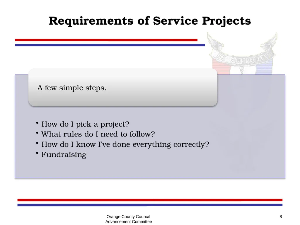 Eagle - Summit - Quartermaster Project Seminar - slide 8 of 26