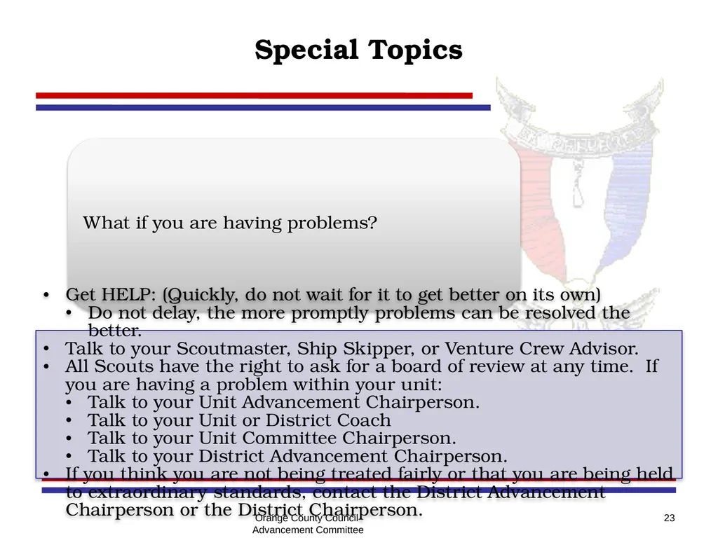 Eagle - Summit - Quartermaster Project Seminar - slide 23 of 26