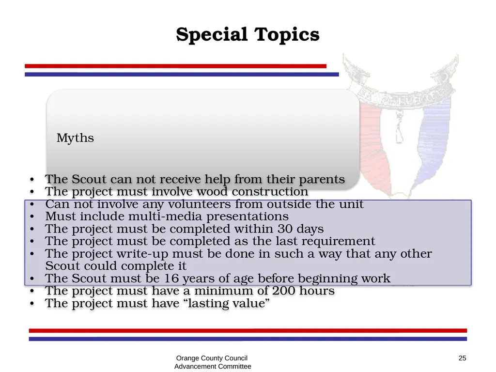 Eagle - Summit - Quartermaster Project Seminar - slide 25 of 26