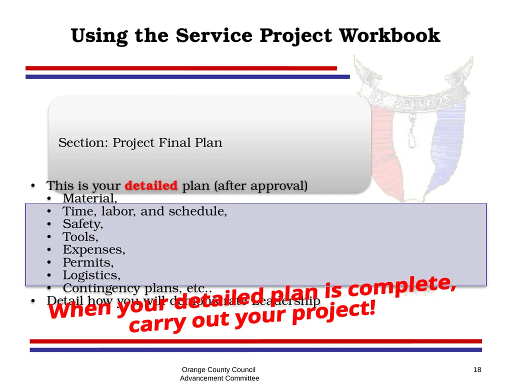 Eagle - Summit - Quartermaster Project Seminar - slide 18 of 26