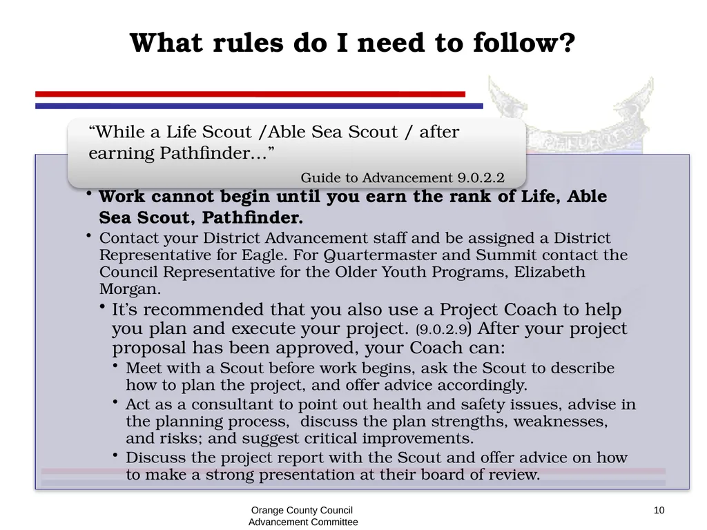 Eagle - Summit - Quartermaster Project Seminar - slide 10 of 26