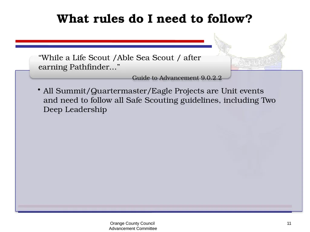 Eagle - Summit - Quartermaster Project Seminar - slide 11 of 26