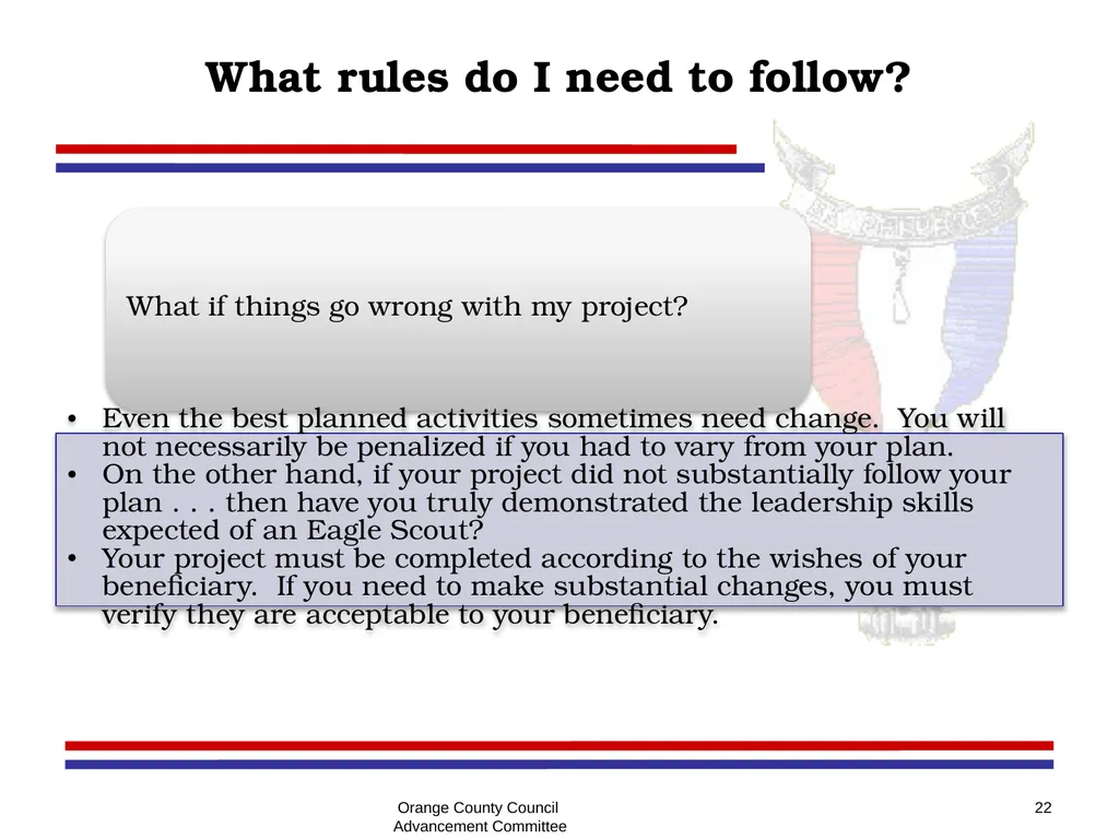 Eagle - Summit - Quartermaster Project Seminar - slide 22 of 26