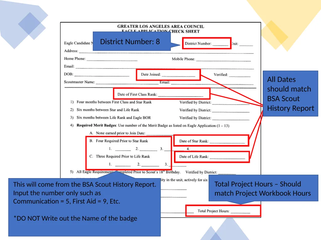 Follow the checklist below: Ensure this box is - slide 9 of 12