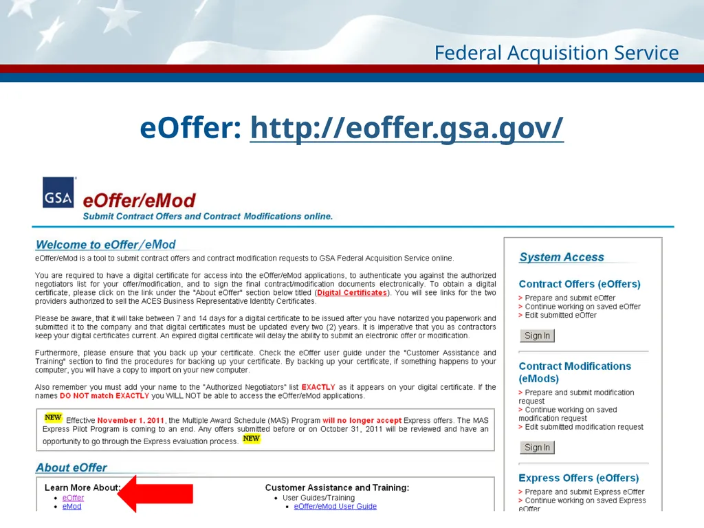 An Introduction to the MAS Program for Contractors - slide 16 of 33