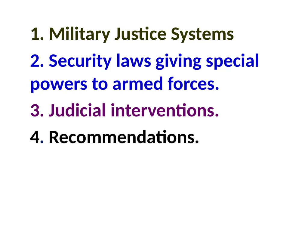 Military Justice South Asian Countries 24 Nov 2014 - slide 7 of 50