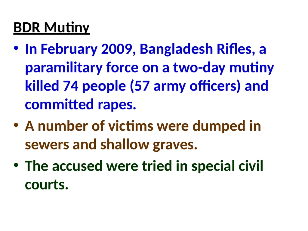 Military Justice South Asian Countries 24 Nov 2014 - slide 29 of 50