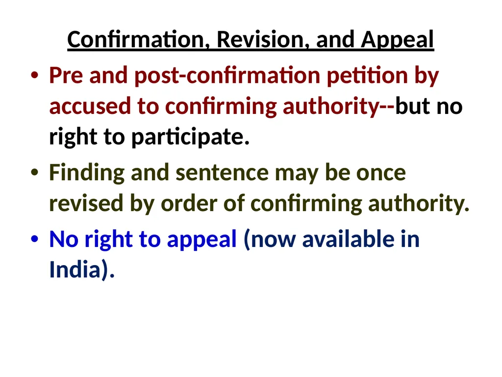 Military Justice South Asian Countries 24 Nov 2014 - slide 18 of 50