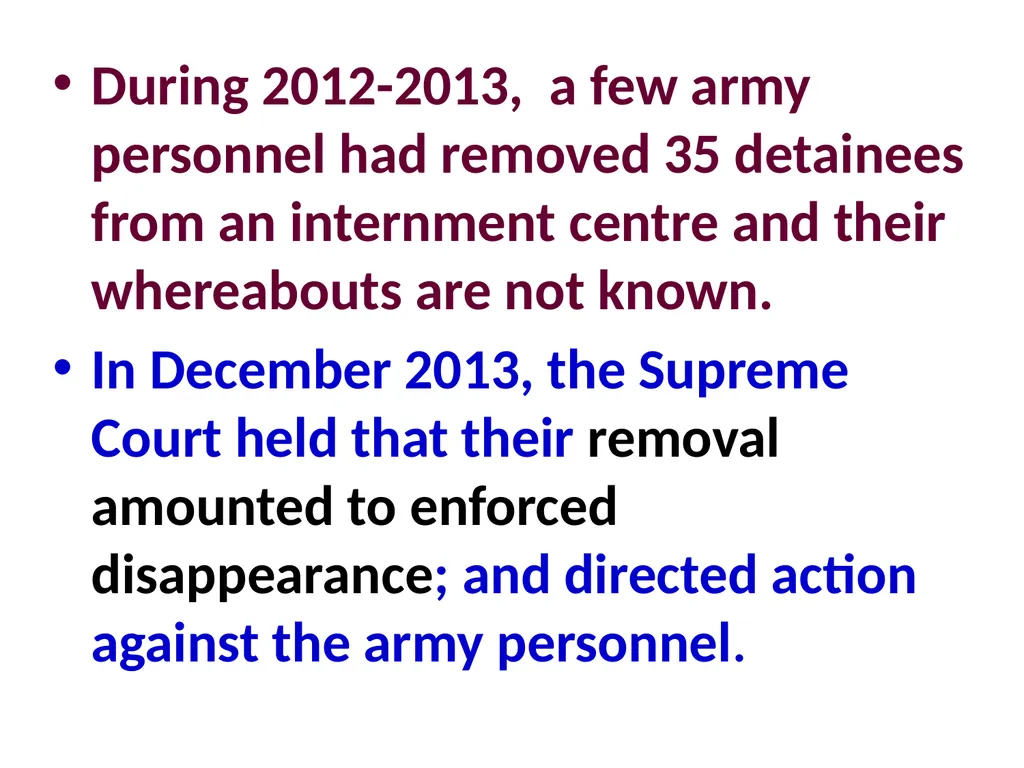 Military Justice South Asian Countries 24 Nov 2014 - slide 41 of 50