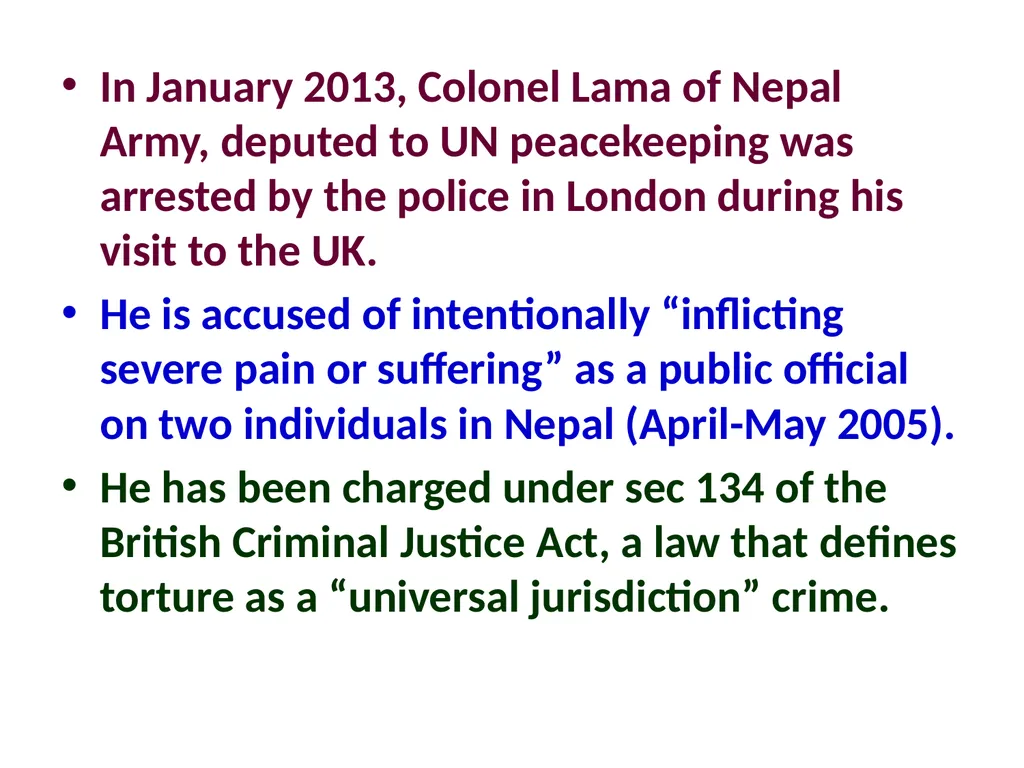 Military Justice South Asian Countries 24 Nov 2014 - slide 32 of 50
