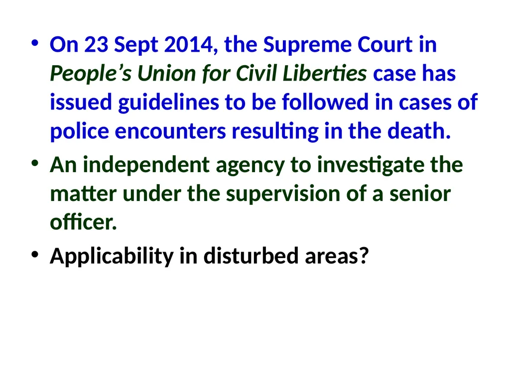 Military Justice South Asian Countries 24 Nov 2014 - slide 35 of 50