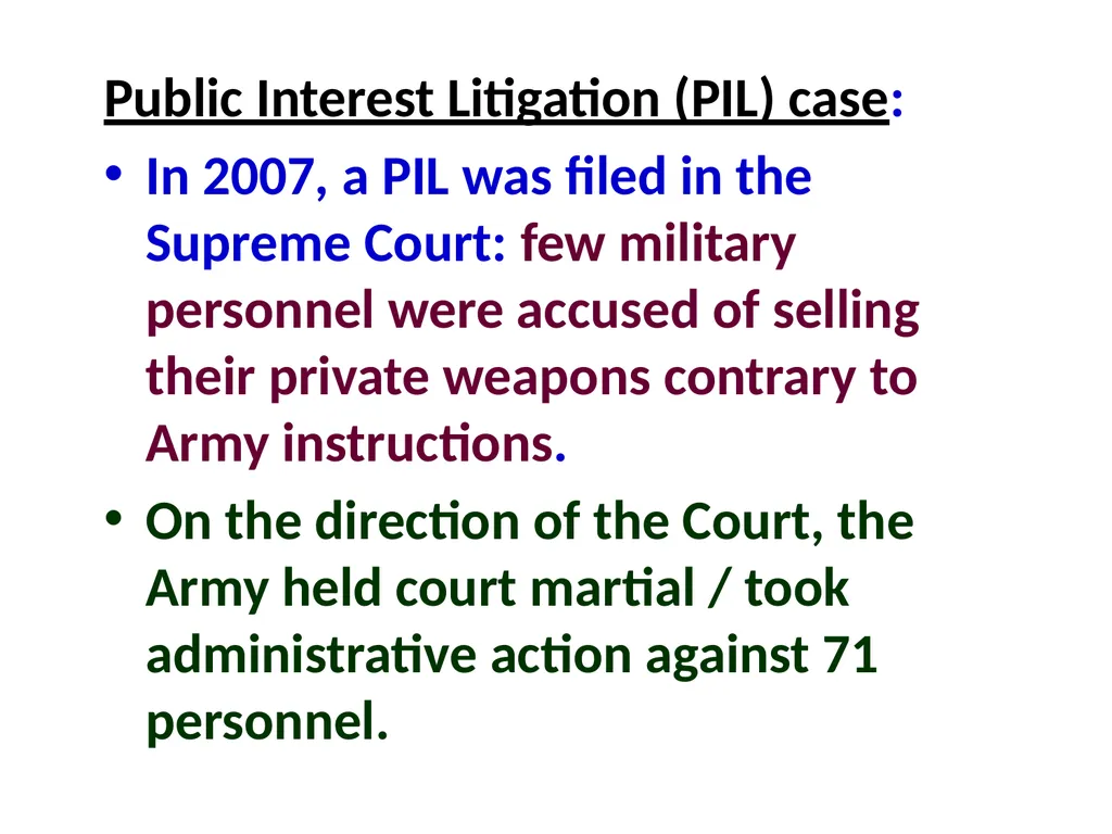 Military Justice South Asian Countries 24 Nov 2014 - slide 36 of 50