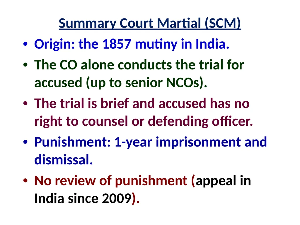Military Justice South Asian Countries 24 Nov 2014 - slide 17 of 50
