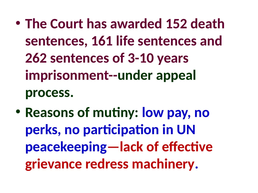 Military Justice South Asian Countries 24 Nov 2014 - slide 30 of 50