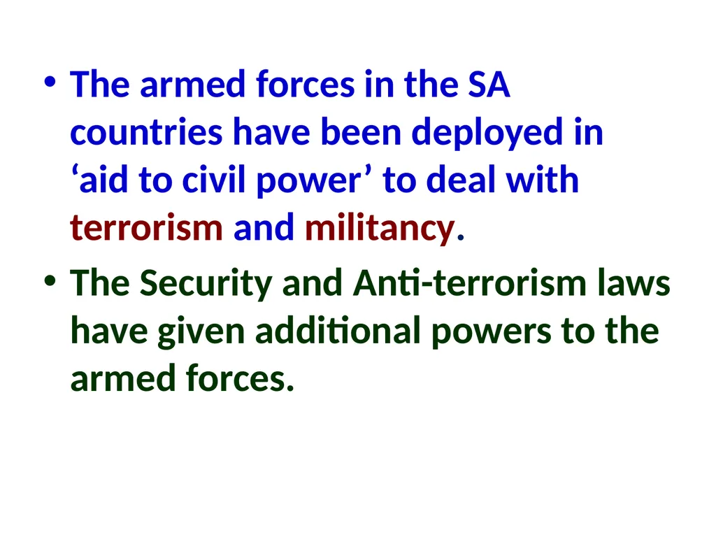Military Justice South Asian Countries 24 Nov 2014 - slide 24 of 50