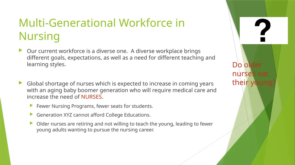 A Multigenerational Workforce Boomers, X-er’s & - slide 8 of 12