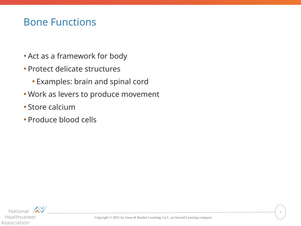 The Skeletal System: Bones and Joints Copyright © - slide 4 of 88