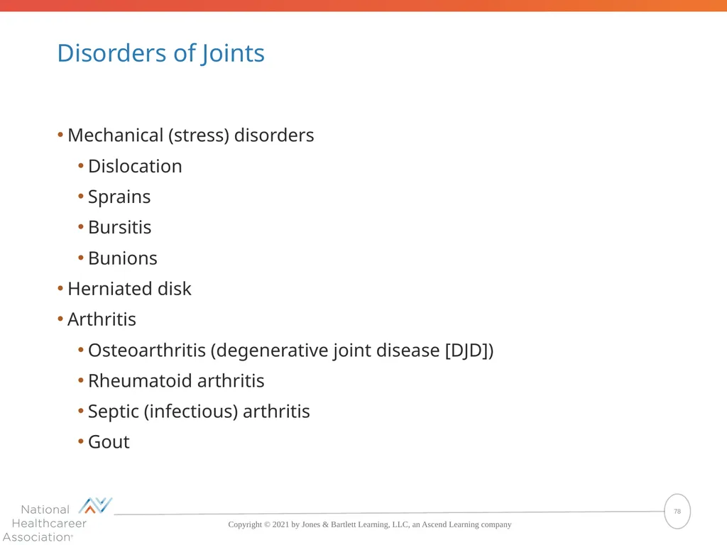 The Skeletal System: Bones and Joints Copyright © - slide 78 of 88