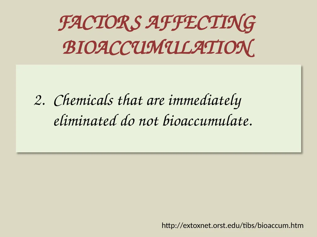 Bioaccumulation and Biomagnification - slide 7 of 14