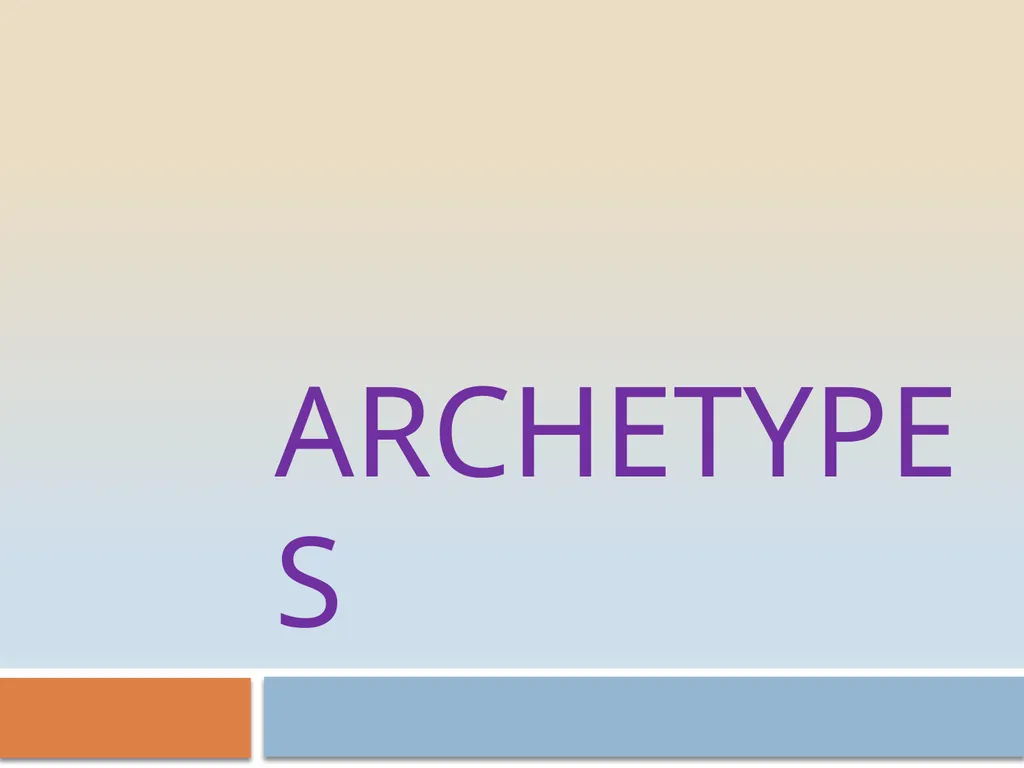 Archetypes Introduction Researchers have been able - slide 1 of 9